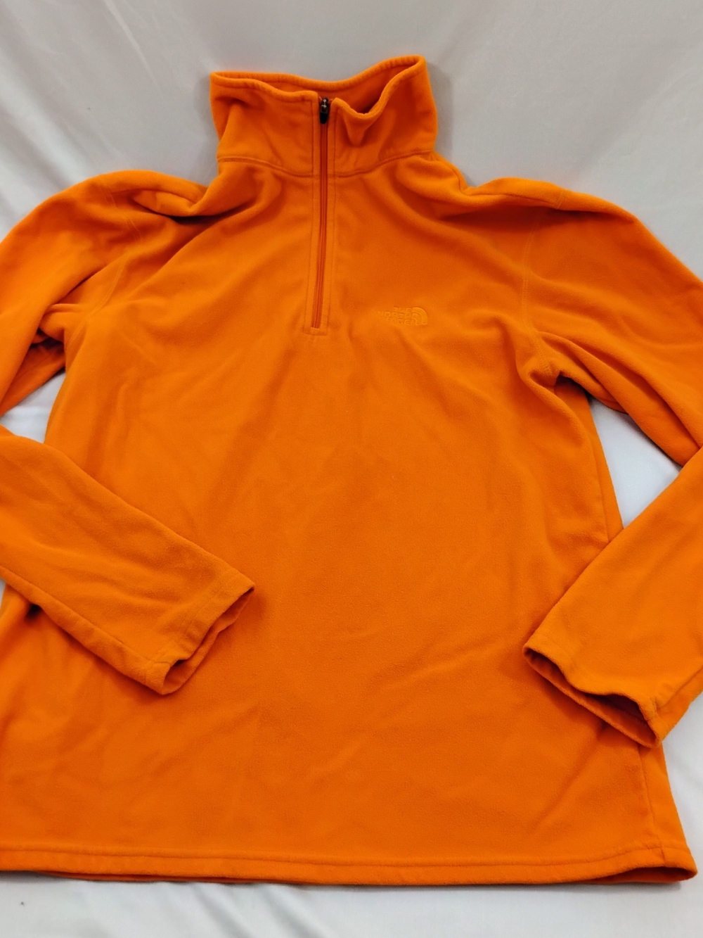The North Face Men's Bright Orange Quarter-Zip Fleece Pullover